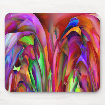 Abstrato - papagaios nos trópicos mousepad