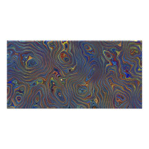 Abstrato psicadélico do caos cartões com foto