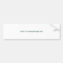 ACLU: Uma unidade legal personalizada Adesivos