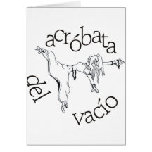 Acróbata del vacío cartão