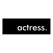 actriz modelos cartões de visitas