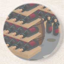 Adega de vinho porta copos