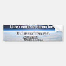 Adesivo p/ carros Ajude a cuidar do Planeta Terra