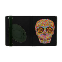 Adoce a caixa do iPad do crânio com suporte - dia 