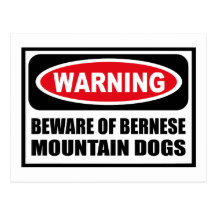 Advertir BEWARE do cartão dos CÃES de MONTANHA de  Cartoes Postais