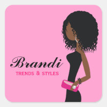 Afro-americano HairSticker encaracolado de 311 Fas autocolantes