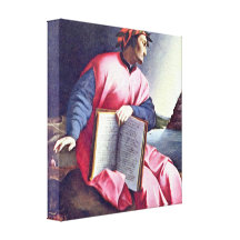 Agnolo Gaddi - retrato alegórico (Dante) Impressão Em Canvas