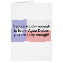 Água Dulce afortunado Cartoes