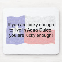 Água Dulce afortunado Mouse Pads