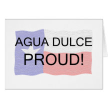 Água Dulce orgulhoso Cartoes
