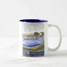 Aguarela, paisagem do Barreiro Caneca