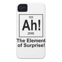Ah! O elemento de surpresa Capa De iPhone 4 Case-Mate