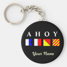 Ahoy chaveiro personalizado