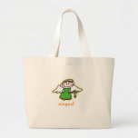 aingeal (anjo pequeno no irlandês) bolsa para compras