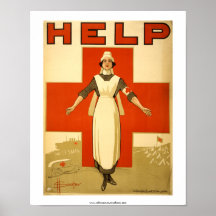 AJUDA, poster australiano da cruz vermelha