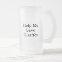 Ajude-me a salvar girafas caneca
