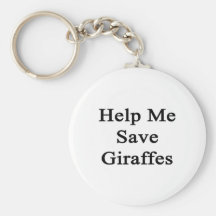 Ajude-me a salvar girafas chaveiros