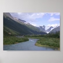 Alaska w/Glacier cénico Posters