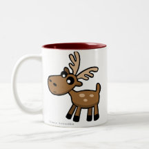 Alces bonitos do chocolate dos desenhos animados d