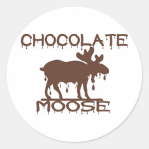 Alces do chocolate adesivos