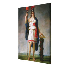 Alegoria da república impressão de canvas esticadas