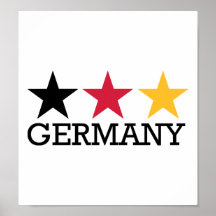 Alemanha stars a bandeira poster