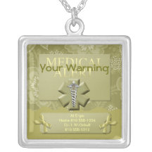 Alerta médico personalizado colar