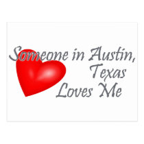 Alguém em Austin, Texas ama-me cartées postais