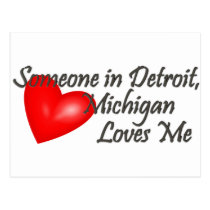Alguém em Detroit ama-me cartées postais