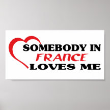 Alguém em France ama-me Poster