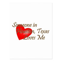 Alguém em Houston ama-me cartées postais