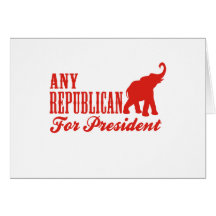 ALGUNS REPUBLICANOS PARA O PRESIDENTE (GOP) CARTAO