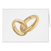 Alianças de casamento cartões