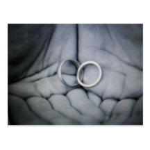 alianças de casamento cartoes postais