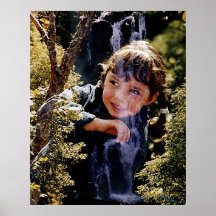 Alice e a cachoeira impressão