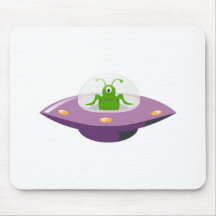 Alienígena do UFO e de espaço Mouse Pad