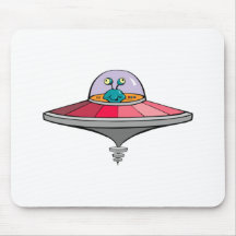 Alienígena do UFO e de espaço Mouse Pads