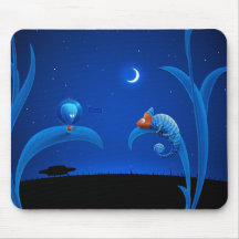 Alienígena e camaleão mouse pads