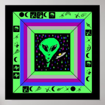 ALIENÍGENA & NAVIO com o POSTER ENIGMÁTICO ESCONDI