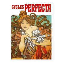 Alphonse Mucha - ciclos Perfecta cartées postais