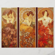 Alphonse Mucha Panfleto Personalizados