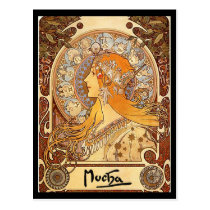 Alphonse Mucha - zodíaco cartées postais