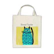 Amante aposentado do gato da sacola do professor bolsas de lona