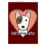 Amante de bull terrier cartões