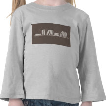 amante de livro! t-shirt longo da luva