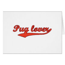 Amante do Pug Cartoes