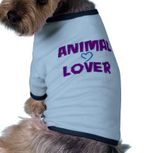 amante dos animais camiseta para cães