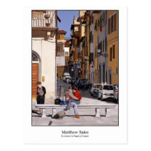 Amantes em Santa Croce Cartoes Postais