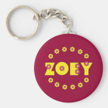 Amarelo de Zoey Flores Chaveiros