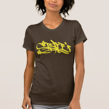 amarelo do graf v3 do estilo tshirts